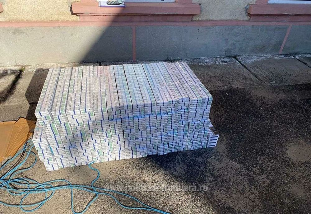 (FOTO/VIDEO) Sătmărean, prins cu 6.700 de pachete de țigări de proveniență ucraineană