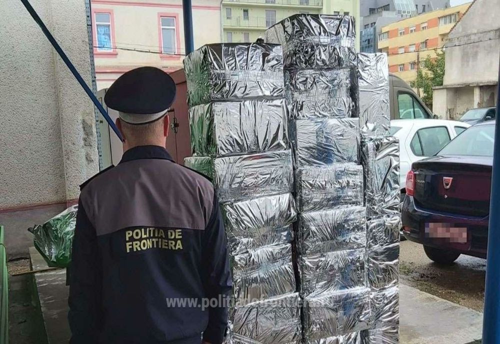 Peste 12.000 de pachete cu țigări, confiscate de polițiștii de frontieră din Satu Mare