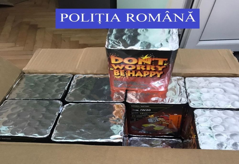 Sătmărean, prins cu câteva zeci de kilograme de artificii asupra sa