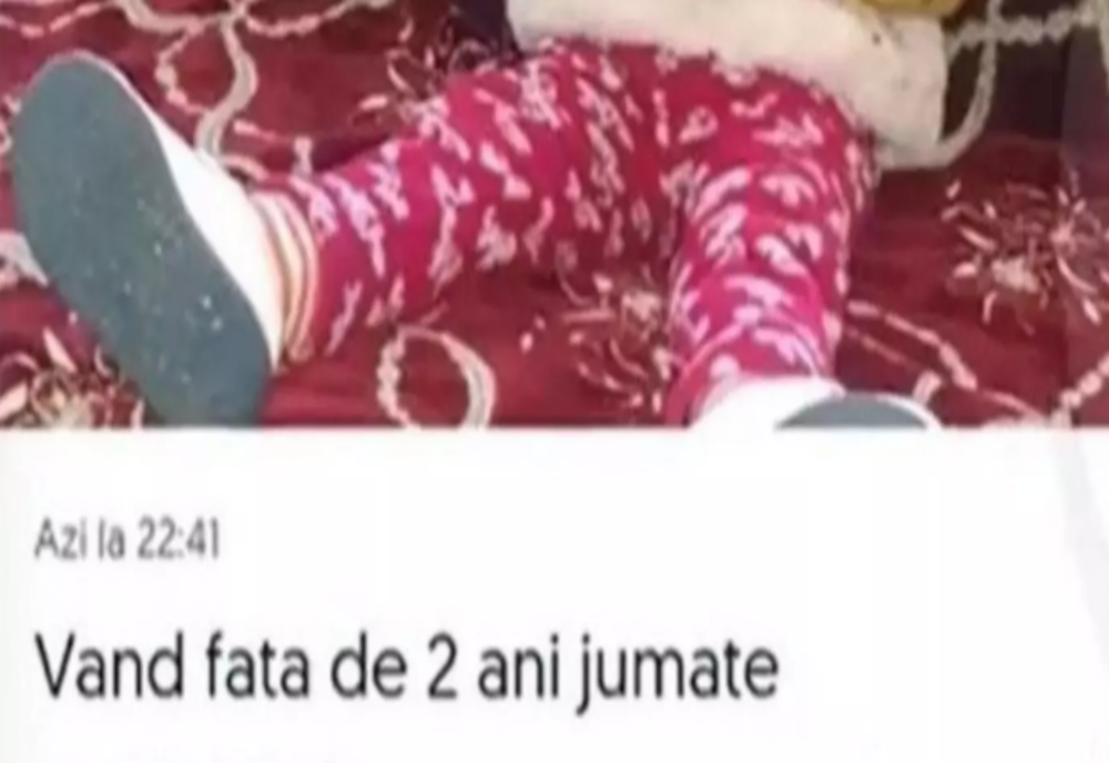 Anunț halucinant pe internet: fetiță de 2 ani, scoasă la vânzare