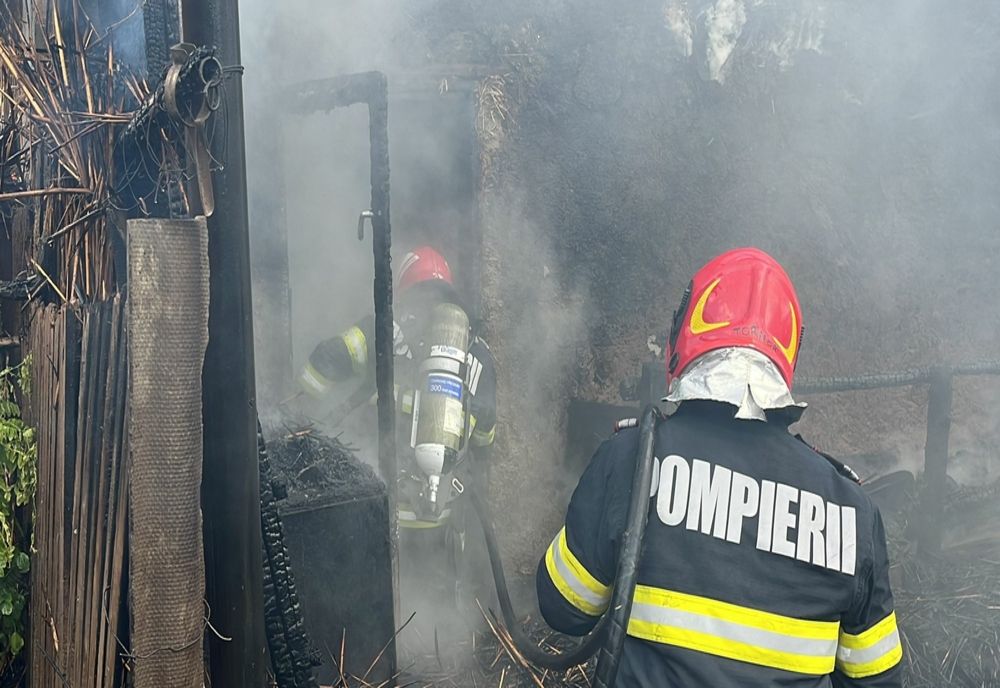 Incendiu la anexa unei gospodării din Culciu Mic, din cauza unui scurtcircuit electric