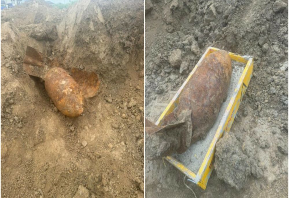 O bombă de aviație de 100 de kilograme a fost descoperită pe un teren din Satu Mare. Avertismentul specialiștilor