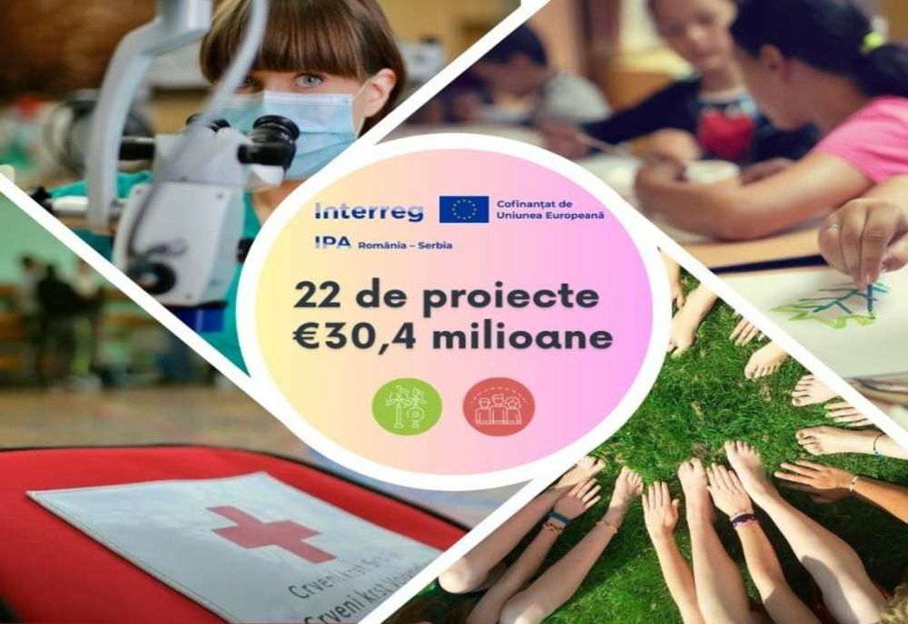 22 DE PROIECTE DE 30,4 MILIOANE EURO VOR PRIMI FINANŢARE PRIN PROGRAMUL INTERREG IPA ROMÂNIA-SERBIA