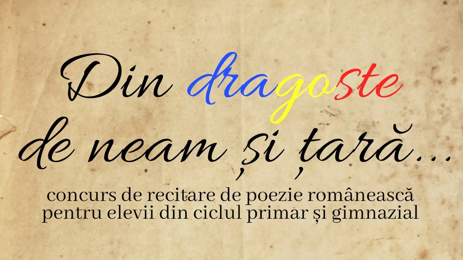 Din dragoste de neam si tara