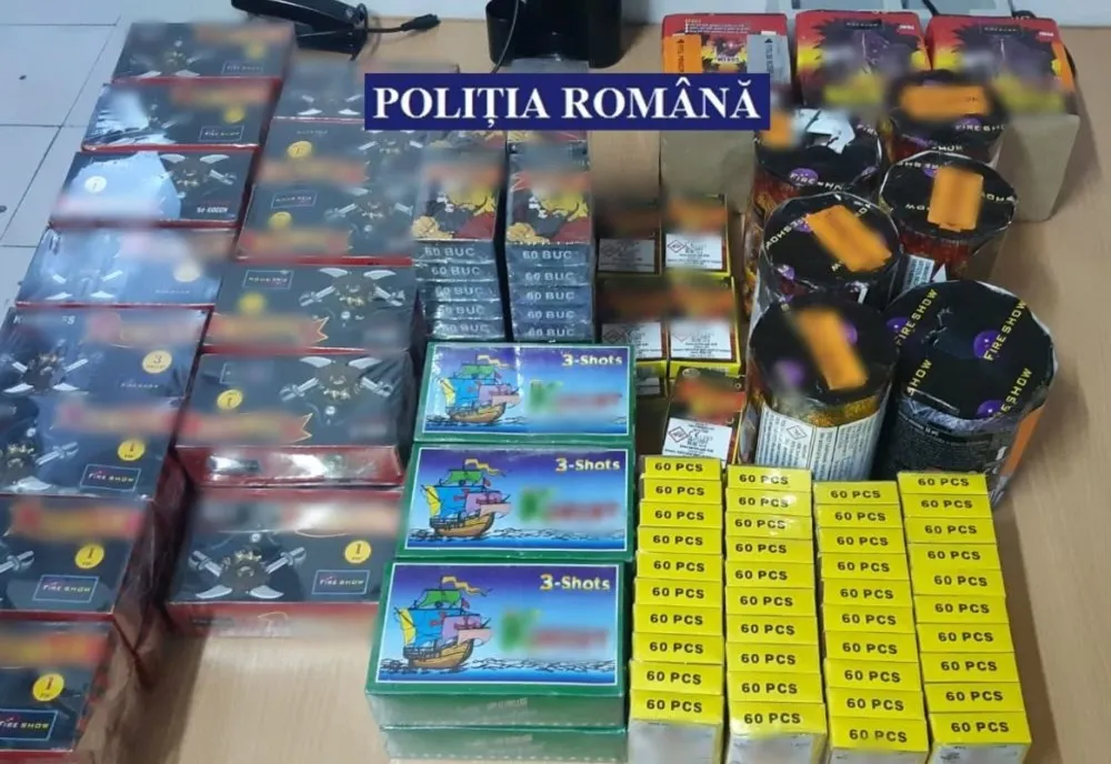 Peste 3.600 de petarde confiscate de polițiști