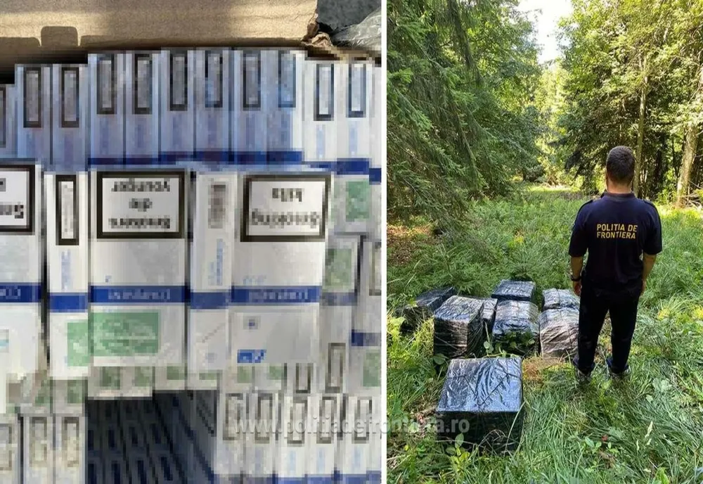 Circa 3.000 pachete cu țigări de contrabandă, depistate de polițiștii de forntieră din Halmeu