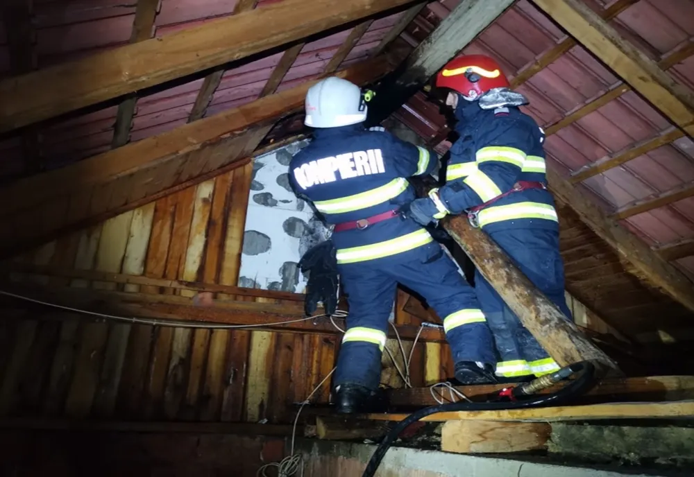 Incendiu la hornul unei case din Orașu Nou