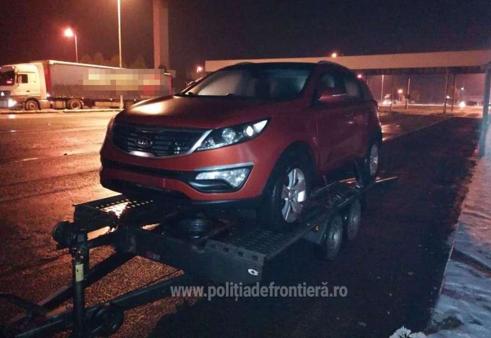 Kia Sportage căutat de autoritățile din Franța, descoperit la Petea