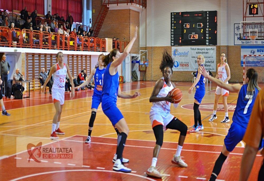 Baschet | CSM Satu Mare a câștigat restanța cu CSM Târgoviște
