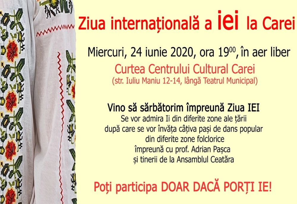 Careienii, invitați să sărbătorească Ziua internațională a iei