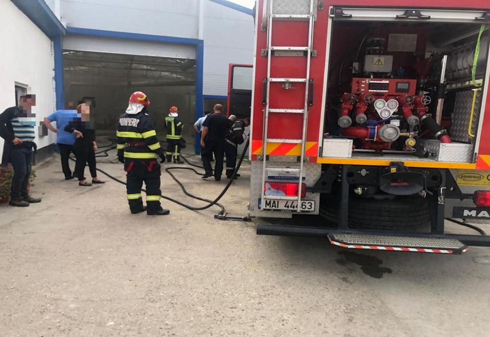 Incendiu la o fabrică din Ardud! S-a intervenit cu 3 autospeciale de stingere