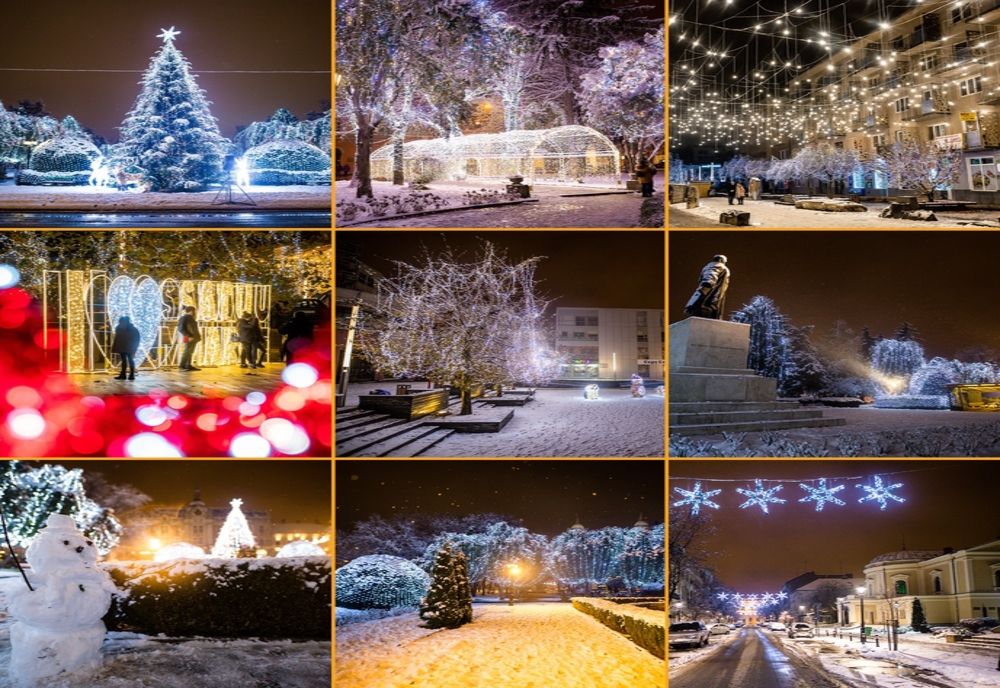 Pregătiri în Satu Mare pentru Sărbătorile de Iarnă! Se instalează decoraţiunile luminoase