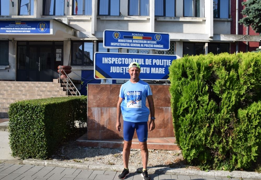 Maratonistul Dănuț Cernat a ajuns și la Satu Mare în cadrul campaniei „Turul României în pași de alergare!”
