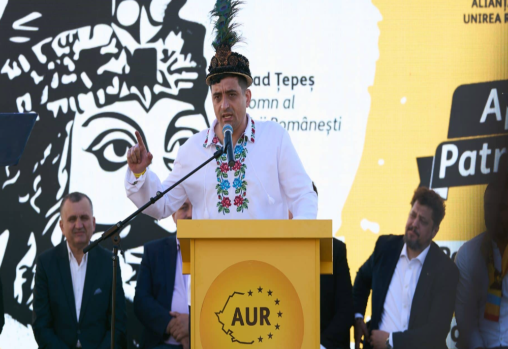 Discursul președintelui AUR, George Simion, în cadrul Caravanei Patrioți în Europa, organizată la Cetatea Ardud