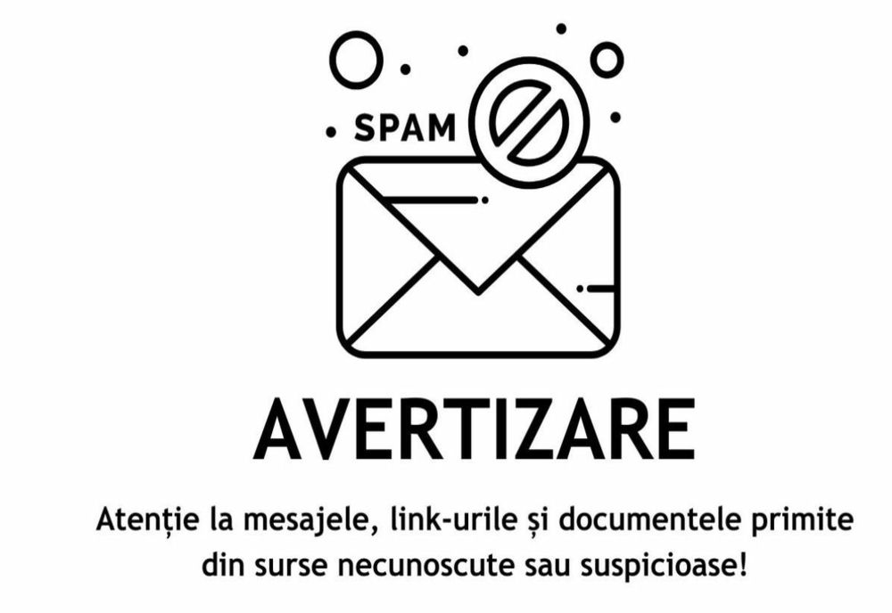 DNSC AVERTIZEAZĂ ÎN LEGĂTURĂ CU MESAJELE PRIMITE DIN SURSE NECUNOSCUTE FOLOSIND IMAGINEA UNOR AUTORITĂȚI