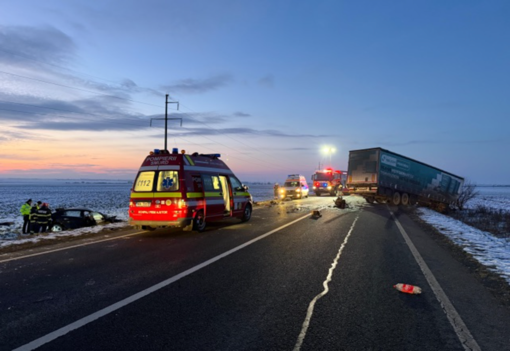 ACCIDENT GRAV PE CENTURA CAREI: UN ȘOFER ȘI-A PIERDUT VIAȚA