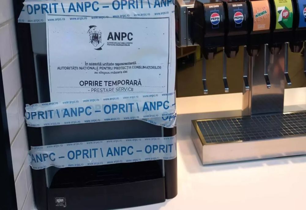 ANPC A GĂSIT BACTERII FECALE ÎN GHEAȚA UNUI FAST-FOOD DIN BUCUREȘTI