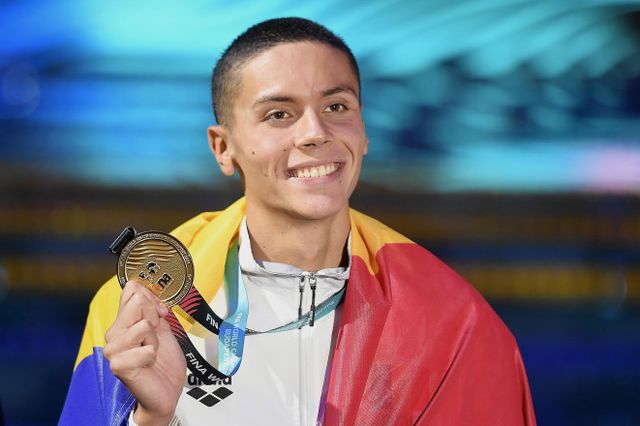 David Popovici a obținut medalia de aur în proba de 50 de metri la Campionatul Național