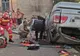 Accident grav în județ. Un șofer a rămas încercerat, după ce s-a oprit cu mașina într-un cap de pod