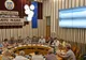 Sala de ședințe a Primăriei Satu Mare, dotată cu un sistem audio de ultimă generație