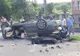 Accident soldat cu patru victime, în Valea Seacă. O persoană, în stop cardiac