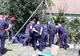 O fântână arteziană din Carei, mâzgălită cu vopsea albastră