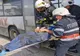 Șofer rănit, autobuz în flăcări, într-o autogară din municipiul Satu Mare (exercițiu)