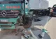 Impact violent între un TIR și o mașină, în Botiz
