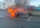 Un autoturism a ars ca o torță, în Satu Mare