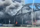VIDEO/FOTO - Incendiu violent în Beltiug, la niște hale de creșterea creveților