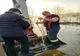 VIDEO: Lacul Călinești a ieșit din matcă! Autoutilitară împotmolită