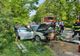 Accident în Orașu Nou! Şofer rănit după ce s-a izbit cu maşina de un copac (FOTO)